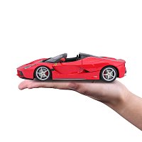 Bburago - RACE+PLAY, Ferrari LaFerrari Aperta, červená, 1:24
