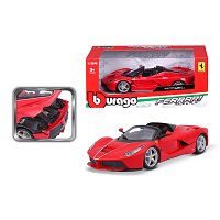 Bburago - RACE+PLAY, Ferrari LaFerrari Aperta, červená, 1:24