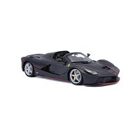 Bburago - RACE+PLAY, Ferrari LaFerrari Aperta, černá metalíza, 1:24