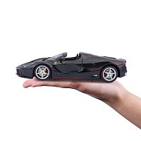 Bburago - RACE+PLAY, Ferrari LaFerrari Aperta, černá metalíza, 1:24