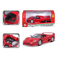 Bburago - RACE+PLAY, Ferrari F50, červená, 1:24
