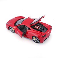 Bburago - RACE+PLAY, Ferrari 458 Italia, červená, 1:24