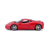 Bburago - RACE+PLAY, Ferrari 458 Italia, červená, 1:24
