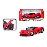Bburago - RACE+PLAY, Ferrari LaFerrari, červená, 1:24