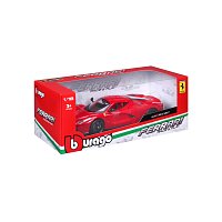 Bburago - RACE+PLAY, Ferrari LaFerrari, červená, 1:18