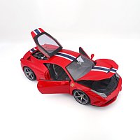 Bburago - RACE+PLAY, Ferrari 458 Speciale, červená, 1:18