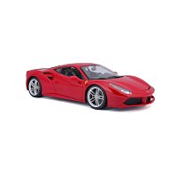 Bburago - RACE+PLAY, Ferrari 488 GTB, červená, 1:18
