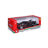 Bburago - RACE+PLAY, Ferrari FXX K, černá, 1:18