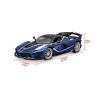 Bburago - RACE+PLAY,Ferrari FXX-K EVO, modrá, 1:18