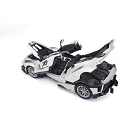 Bburago - RACE+PLAY, Ferrari FXX-K EVO, bílá-černá, 1:18