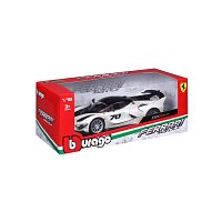 Bburago - RACE+PLAY, Ferrari FXX-K EVO, bílá-černá, 1:18