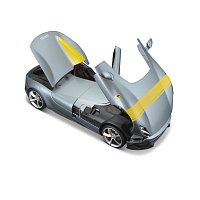 Bburago - RACE+PLAY, Ferrari Monza SP1, stříbrná, 1:18
