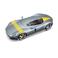 Bburago - RACE+PLAY, Ferrari Monza SP1, stříbrná, 1:18