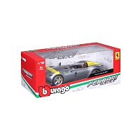 Bburago - RACE+PLAY, Ferrari Monza SP1, stříbrná, 1:18