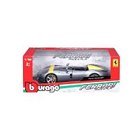Bburago - RACE+PLAY, Ferrari Monza SP1, stříbrná, 1:18