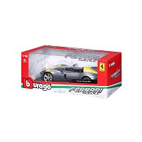 Bburago - RACE+PLAY, Ferrari Monza SP1, stříbrná, 1:18