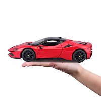 Bburago - RACE+PLAY, Ferrari SF90 Stradale, červená, 1:18