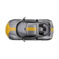 Bburago - RACE+PLAY, Ferrari 296 GTB ASSETTO FIORANO, šedá metalíza, 1:18