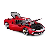 Bburago - RACE+PLAY, Ferrari 296 GTB ASSETTO FIORANO, červená, 1:18