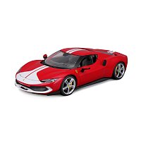 Bburago - RACE+PLAY, Ferrari 296 GTB ASSETTO FIORANO, červená, 1:18