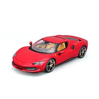 Bburago - RACE+PLAY, Ferrari 296 GTB, červená, 1:18