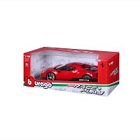 Bburago - RACE+PLAY, Ferrari 296 GTB, červená, 1:18