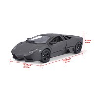 Bburago - Auta HOBBY, Lamborghini Reventón, šedá metalíza, 1:24