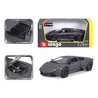 Bburago - Auta HOBBY, Lamborghini Reventón, šedá metalíza, 1:24