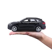 Bburago - Auta HOBBY, Porsche Cayenne Turbo, černá, 1:24