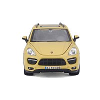 Bburago - Auta HOBBY, Porsche Cayenne Turbo, žlutá, 1:24