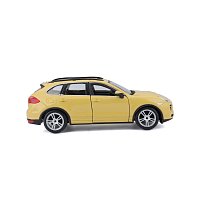 Bburago - Auta HOBBY, Porsche Cayenne Turbo, žlutá, 1:24