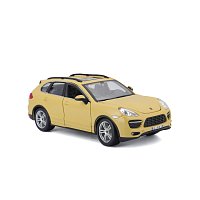 Bburago - Auta HOBBY, Porsche Cayenne Turbo, žlutá, 1:24
