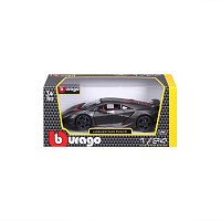 Bburago - Auta HOBBY, Lamborghini Sesto Elemento, šedá metalíza, 1:24