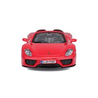 Bburago - Auta HOBBY, Porsche 918 Spyder, červená, 1:24