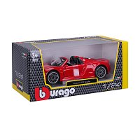 Bburago - Auta HOBBY, Porsche 918 Spyder, červená, 1:24