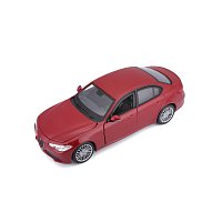 Bburago - Auta HOBBY, Alfa Romeo Giulia, červená metalíza, 1:24