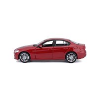 Bburago - Auta HOBBY, Alfa Romeo Giulia, červená metalíza, 1:24