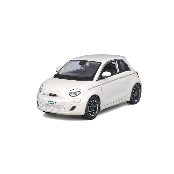 Bburago - Auta HOBBY, Fiat 500e (2023), bílá, 1:24