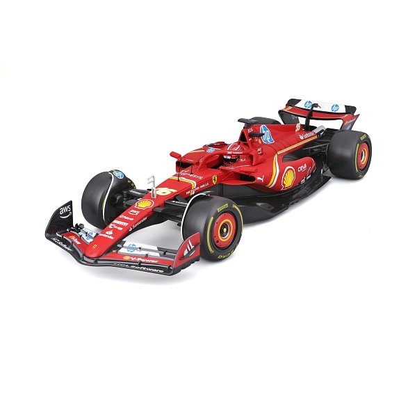 Bburago - FORMULA RACING, Ferrari SF-24 (2024) v dekorativním boxu, #16 Charles Leclerc, 1:18