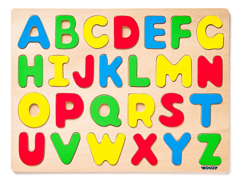 Puzzle na desce ´´Abeceda´´
