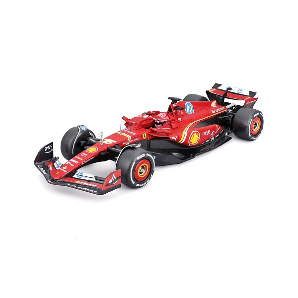 Bburago - RACE F1 v dekorativním boxu, Ferrari SF-24 (2024), #16 Charles Leclerc, 1:24