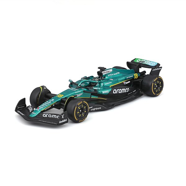 Bburago - RACE F1 v dekorativním boxu, Aston Martin AMR25 (2025), #18 Lance Stroll, 1:43