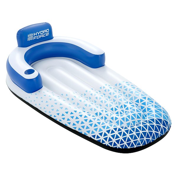 Nafukovací lehátko s opěrkou Indigo Wave™ - 53,5 x 97 x 183 cm