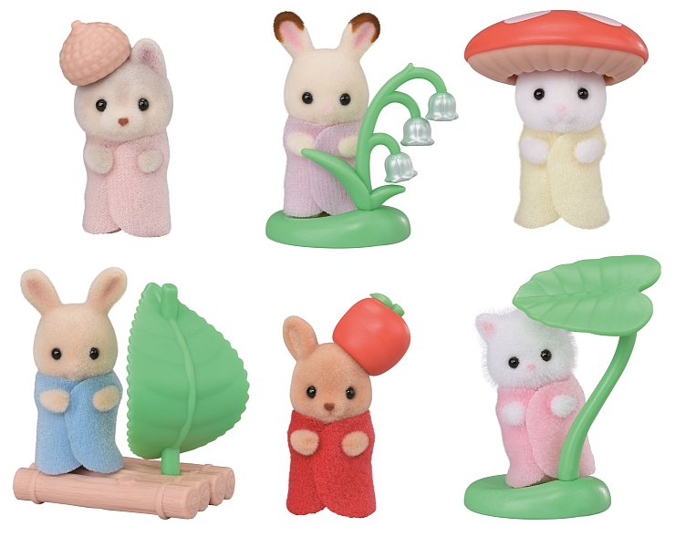 Baby zvířátka v lesních kostýmech - assort