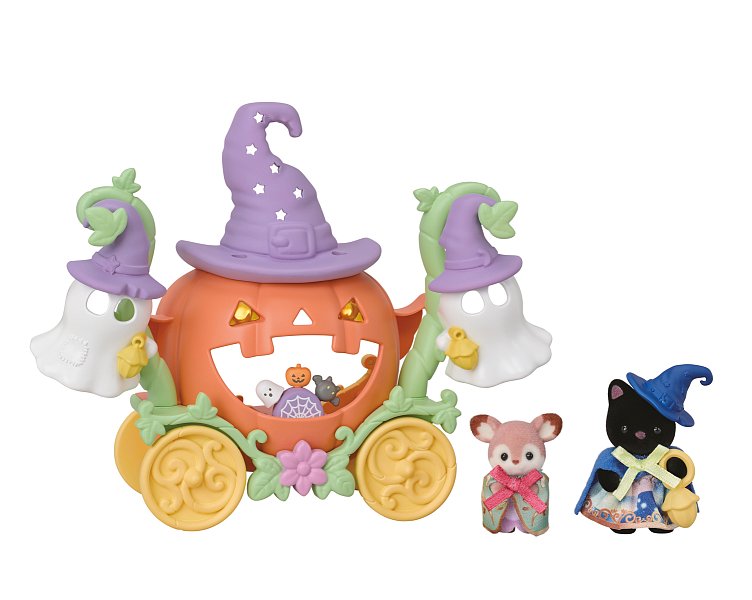 Dýňový kočár se 2 figurkami