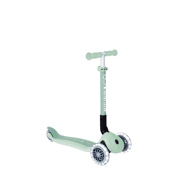 Koloběžka JUNIOR FOLDABLE LIGHTS ECOLOGIC, pistachio