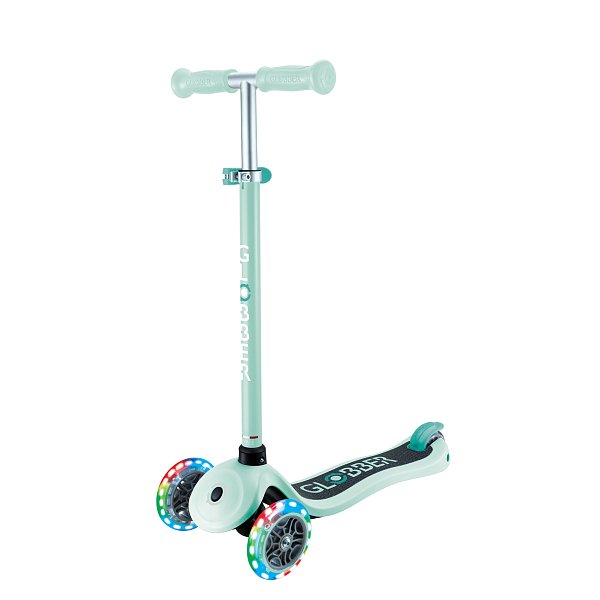 Koloběžka Globber Primo Lights 3-kolečka, mint