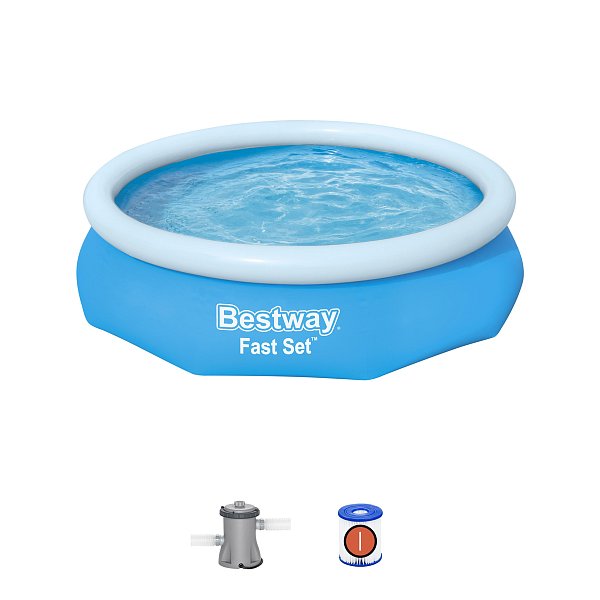 Nadzemní bazén kruhový Fast Set, kartušová filtrace, průměr 3,05m, výška 76cm