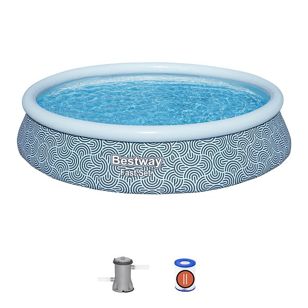 Nadzemní bazén kruhový Fast Set, kartušová filtrace, průměr 3,96m, výška 84cm
