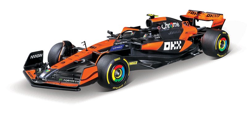 Maisto RC - FORMULE RACING McLaren MCL38 (81 Oscar Piastri) se zvuky, XTR, 2,4 GHz, USB, 1:10